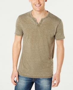 Мужская рубашка burnout button notch с коротким рукавом Lucky Brand