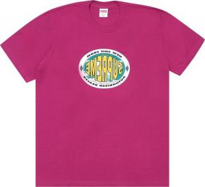 Футболка Supreme New Shit Tee 'Magenta', розовый