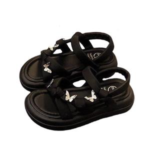 GULIA Женские пляжные сандалии бежевые - Butterfly Black, цвет Butterfly Black