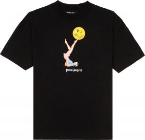Футболка Palm Angels Juggler Pin Up Tee 'Black/Pink', черный