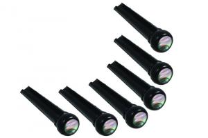 Черные пластиковые мостовые штифты (6), точки морского ушка 5 мм Allparts BP-2859-081