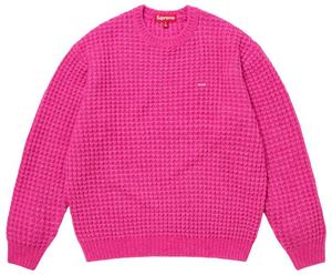 Свитер Supreme Small Box Waffle, розовый