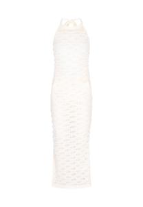 IZIA Вязаное платье 'Festival' в цвете Off White