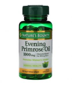 Масло примулы вечерней, 1000 мг, 60 мягких капсул с быстрым высвобождением, Nature's Bounty