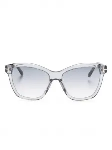 Солнцезащитные очки Lucia трапециевидной формы Tom Ford, серый