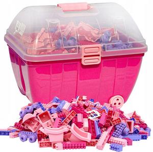 Строительные блоки Hemar K1, в средней коробке (розовый)