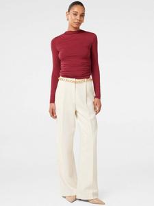 Топ с рюшами на шее zona Forever New, цвет Burnt Red