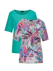 Goldner Футболка в неоново-синем цвете, смешанные оттенки