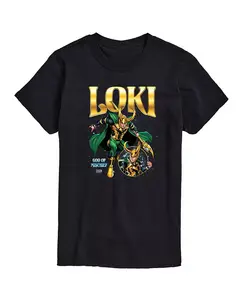 Мужская футболка Marvel Loki с коротким рукавом AIRWAVES, черный