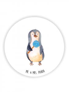 Mr. & Mrs. Panda Магнит на холодильник в виде белого пингвина в виде леденца, без надписи