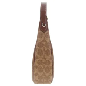 COACH Средняя женская сумка через плечо из искусственной кожи Brown