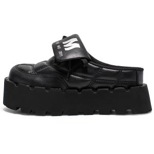 MIO Женские противоскользящие тапочки с композитной подошвой и закрытым носком черные, цвет Black