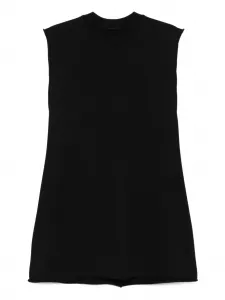 Жилет без рукавов с круглым вырезом Rick Owens, черный