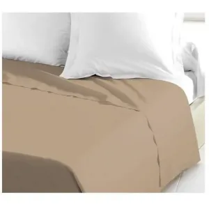Простыня из 100% хлопка, 240 х 300 см, бежевого цвета. LOVELY HOME