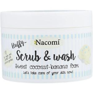 Натуральный сладкий кокосово-банановый скраб и пенка для умывания 180 мл, Nacomi