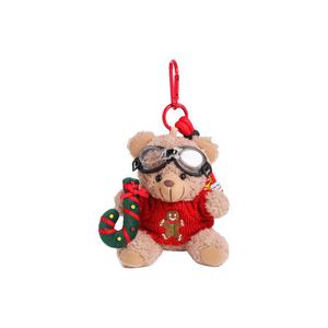 Очаровательный плюшевый медвежонок в рождественском стиле с ключницей, высота коробки 11cm X3COMMUNE