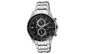 CITIZEN Часы Solar Quartz Movement Titanium Strap Watch Men's Watch Black Dial, Silver