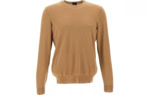 Свитер с вышитым логотипом HUGO BOSS, хаки