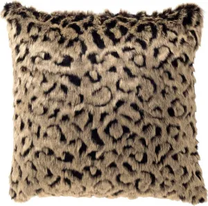 Декоративная подушка Dutch Decor Keyan 45x45 см коричневого цвета с рисунком животных