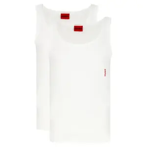 Узкая футболка-майка из двух пар Hugo, белый