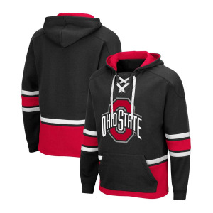 Мужская черная толстовка с капюшоном ohio state buckeyes hockey 3.0 pullover Colosseum, черный