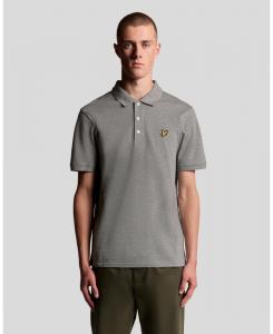 Мужская однотонная рубашка поло Lyle & Scott, Mid grey marl