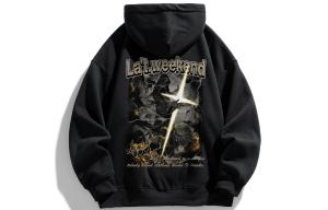 Толстовка унисекс LA'T.WEEKEND, белый вересково-серый (утепленная, с флисовой подкладкой)