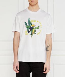 Футболка мужская Guess Underwear с туканом, белый