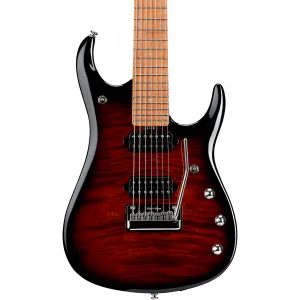 Электрогитара Ernie Ball Music Man JP15 с 7 струнами, Tiger Eye Flame