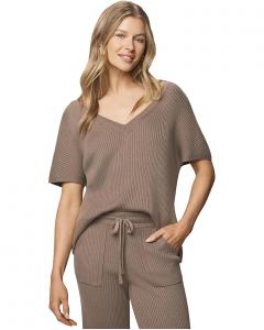 Женский свитер Splendid Georgie V-Neck, Cedar Brown