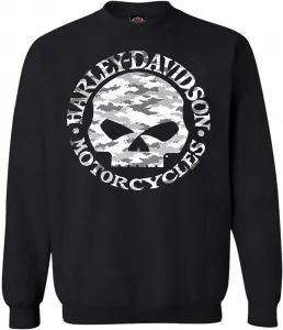 Harley-Davidson мужской камуфляжный свитшот Willie G Skull, black