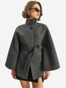 Bianco Lucci Межсезонное пальто в темно-сером цвете