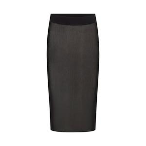 Юбка SKIMS Mesh Cover Ups Midi, черный