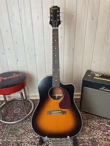 Epiphone Inspired By Gibson J-45 EC 2024 - Винтажный старинный солнечный взрыв