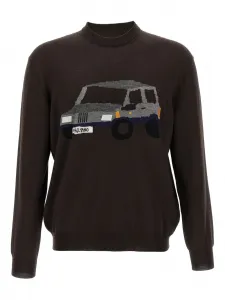 Жаккардовый свитер Pandino Magliano, коричневый