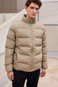 Прорезиненная термосварная воронкообразная куртка Next, серый