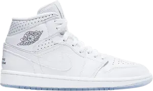 Кроссовки Wmns Air Jordan 1 Mid Unité Totale, белый