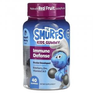 Иммунная поддержка The Smurfs Kids Gummy Immune для детей от 3 лет, 40 жевательных конфет
