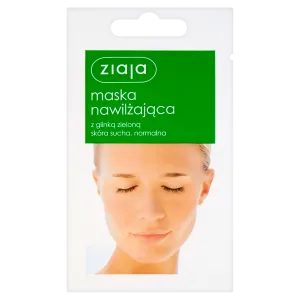 Ziaja Nawilżająca увлажняющая маска для лица с зеленой глиной, 7 мл