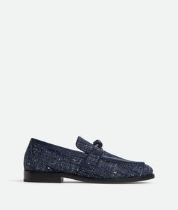 Astaire loafer BOTTEGA VENETA, темно-синий/белый