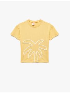 Футболка СС горчичного цвета KOTON