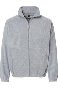 Куртка Burnside Polar Fleece с застежкой-молнией на всю длину, цвет heather grey