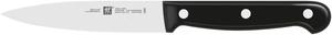 Нож шеф-повара Zwilling Twin Chef для чистки и украшения овощей, длина лезвия: 10 см, маленькое лезвие, рукоятка из нержавеющей стали/пластика с заклепками, черный