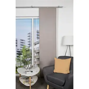 Скользящая гардина OXFORD на панельной каретке, 1 шт., однотонная раздвижная штора Home Wohnideen, Natur