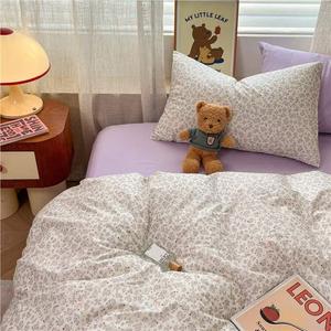 Avivi Комплект постельного белья из 4 предметов (простыня 2.0, пододеяльник 200х230 см), 100% хлопок, цвет hh-mysterious garden (purple)