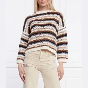 Свитер свободного кроя Liu Jo, коричневый