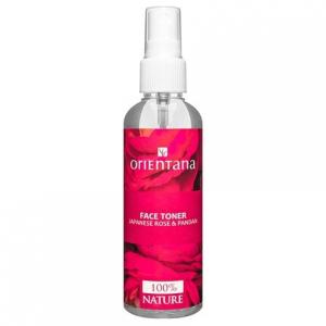 Натуральный тоник для лица «Японская роза Пандан и алоэ вера», 100 мл — увлажняющий веганский уход за кожей без спирта для женщин, Orientana