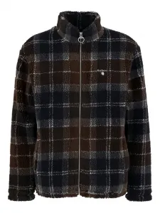 Флисовая куртка в клетку Barbour, синий