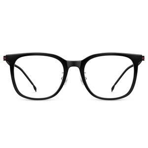 SHAWN LEE Пластиковая квадратная оправа для очков TR/Memory унисекс, Black