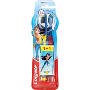 Colgate зубная щетка для детей от 6 лет мягкая, 2 шт./уп.